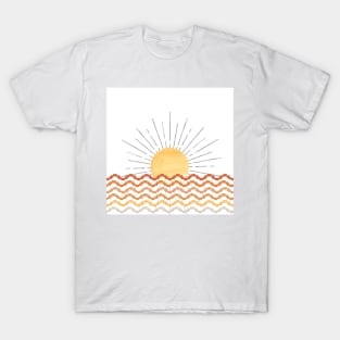 Pixel boho sunrise T-Shirt